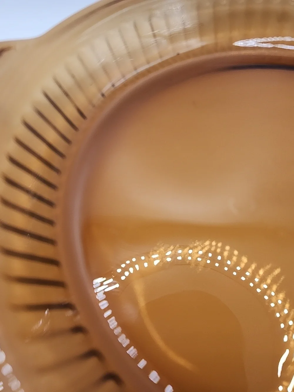 Anchor‎ Hocking Amber Glass pie dish 1460 9in